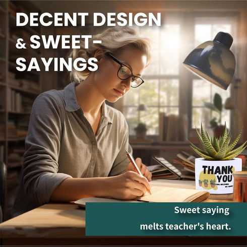 Teacher Appreciation Gifts for Women Men, Thank You Gift for Teacher with Greeting Card, Birthday Retirement End of Year Back to School Presents f...