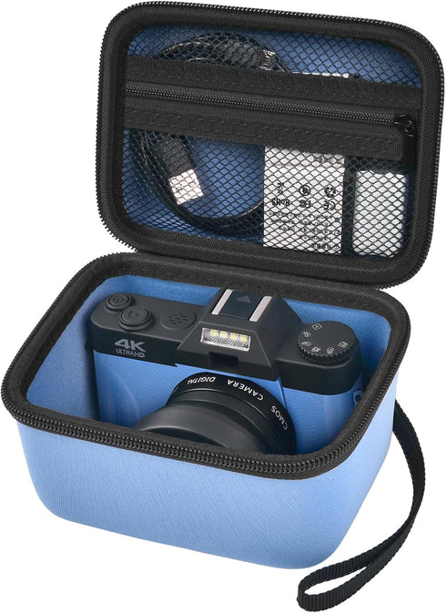 Vlogging Camera Case Compatible with Duluvulu/for TEBNGIHNM/for zheozeig/for Oiadek 4K Digital Cameras for Youtube. Vlog Camera Carrying Storage f...