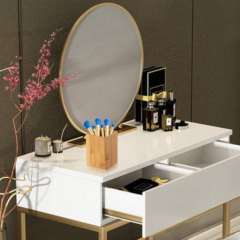 Pen Cup Holder,2 Pack Bamboo Wood Desk Pencil Holder Stand Multi Purpose Use Pencil Cup Pot Desk Accessories,Desktop Organizer Pencil Holder Ideal...