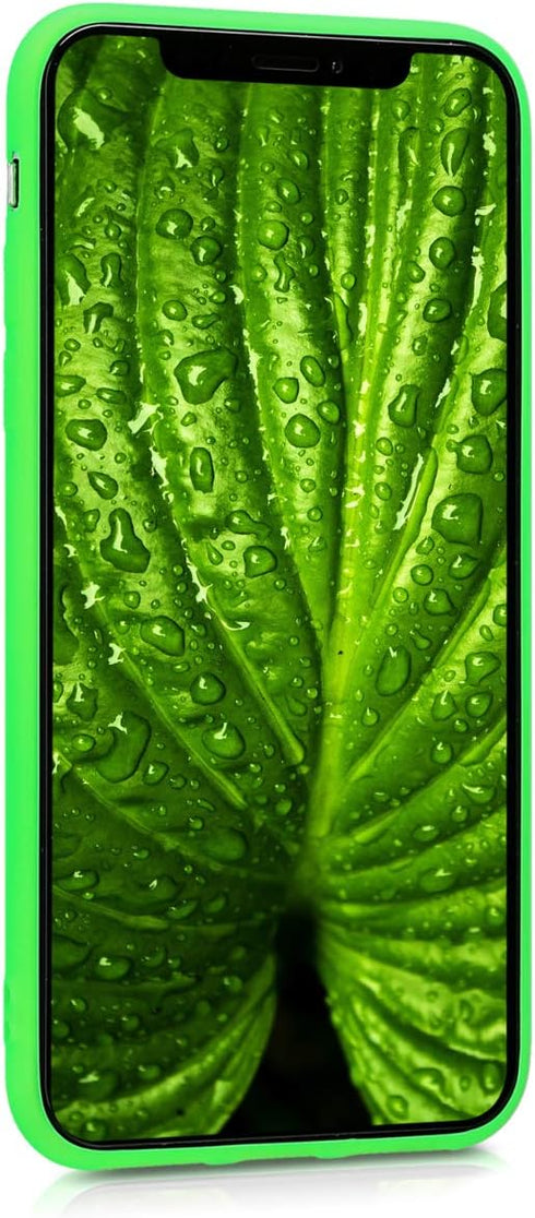 kwmobile Case Compatible with Apple iPhone X Case - Soft Slim Protective TPU Silicone Cover - Neon Green...
