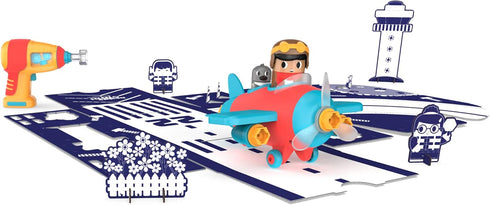 Educational Insights Design & Drill Bolt Buddies Plane Take Apart Toy with Electric Toy Drill, Preschool STEM Toy, Gifts for Boys & Girls, Ages 3+...