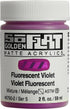 Golden SoFlat Acrylics, Fluorescent Violet (2 fl. oz./ 59 ml Jar)...
