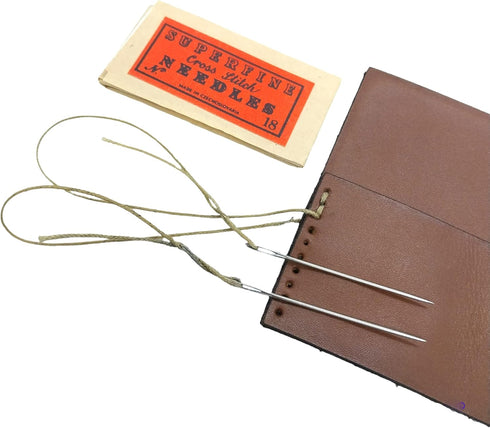 NOS - 25 Superfine Cross Stitch Needles No.18, 2 inch Long, Made in Czechoslovakia...