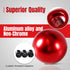 Universal Round Ball Gear Shift Knob,Chrome Finish Aluminum Shifter Knobs with 3 Adapters Compatible with Manual and Automatic Transmission Car(Re...