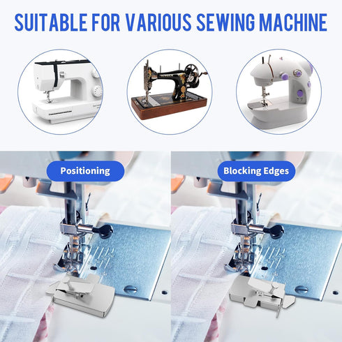 Magnetic Seam Guide for Sewing Machine: TenLaitech Magnetic Seam Guide with Clip| Sewing Supplies Accessories, Hemmer Guide, Seam Guide, Universal...