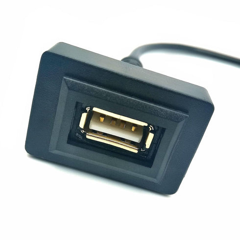 Car Dash Flush Mount USB Port Panel Extension Cable Adapter Compatible with to-yota Vios/ALTIS (35 24mm)...