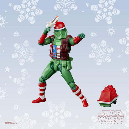 STAR WARS The Black Series First Order Stormtrooper (Holiday Edition) and Mouse Droid Toys, 6-Inch-Scale Holiday-Themed Collectible Figures (Amazo...