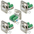 5PCS RJ45 Panel Mount Screw Terminal Adapter, RJ45/8P8C Panel Mount Connector,D-Type RJ45 Female Solderless Terminal Cat5E Ethernet Extender...