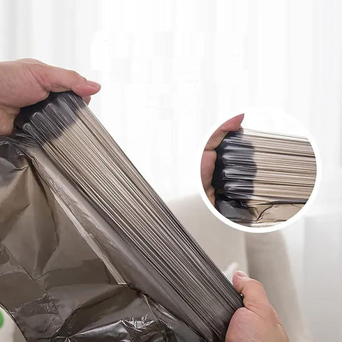 4 GALLON Bathroom Trash Bags, 5 Rolls/100 Counts Small HANDLES Garbage Bags for Office, Bathroom Wastebasket Waste Bin Black Portable Rubbish Bags...