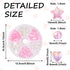 Cheriswelry 110pcs Crystal AB Acrylic Star Heart Beads Pink Clear Plastic Round Ball Loose Beads Spacers Set for DIY Rainbow Bracelet Keychain Jew...