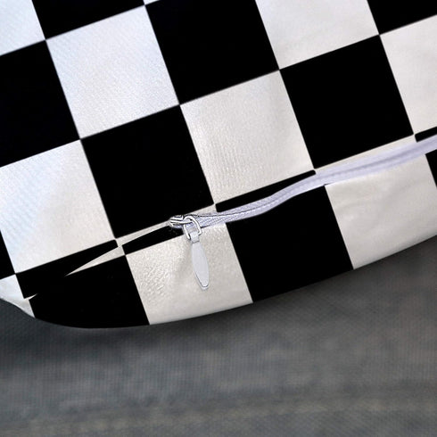 Emvency Throw Pillow Cover Race Classic Checkered I Bleed Racing Check Black Decorative Pillow Case Home Decor Square 16 x 16 Inch Pillowcase...