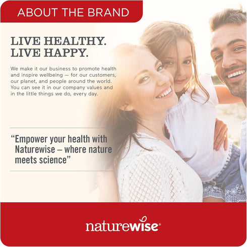 NatureWise Vitamin B12 1000 mcg - B12 Vitamin Supplement for Supporting Energy Levels, Mental Clarity, Nervous System Health - Easy-to-Swallow, Gl...
