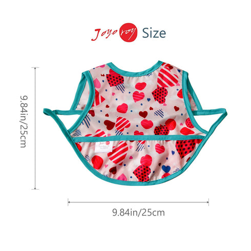 Joyo roy Mess Proof Baby Bibs for Eating Waterproof Toddler Bibs for Baby Girl 3-10 Months Soft Machine Washable Sleeveless Infant Smock Bib Trave...