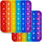 2 in 1 Fidget Toys, ABC Learning and Educational Toys, Poppers Fidget Toys,AK-SHIP Stress Relief, Autism Sensory Toys [26 Letters on One Side | Nu...