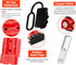 2-4 Gauge Battery Quick Connect Disconnect Electrical Plug Kit 175 Amps Wire Harness Plug for Winch Trailer, 2 Pack, Red...