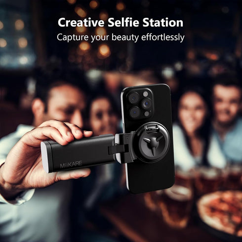 MiiKARE Airplane Travel Essentials Phone Holder for Magsafe, Universal Handsfree Phone Mount for Flying with 360 Degree Rotation, Travel Must Have...