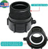 275 330 Gallon IBC Tote Adapter 2" Female Buttress Coarse Thread x 2" Male NPT Pipe Thread IBC Tote Connector Food Grade Water Tank Adapter (2)...