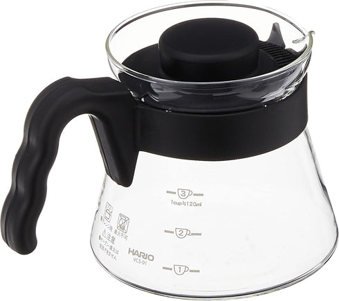 Hario V60 Glass Coffee Server, 450ml, Black...