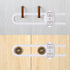 6-Pack Safety Cabinet Locks for babies, Child safety cabinet locks, baby Proof Cabinet latches, Adjustable U-Shaped Sliding Child locks for Closet...