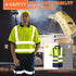 High Visibility Polo Shirt Short Sleeve Job Safety Reflective Gear Yellow M...