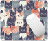 Square Mouse Pad with Stitched Edge, Premium Mousepad Washable Cloth. Computer Mouse Pad with Non-Slip Rubber Base, Mouse Pads for Computers Lapto...