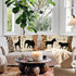 VENUSL Set of 4,African Animals,Giraffe,Elephant,Horse,Leopard with Zebra Pattern & Leopard Pattern Decorative Throw Pillow Covers,One-Side Printe...