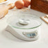 Taylor Digital Kitchen Scale with Glass Platform, Tare Button, and Plastic Body Weighs up to 11 Pounds Capacity, White...