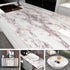 85" x15.8" White Brown Marble Contact Paper Glossy Marble Wallpaper Peel and Stick Countertops for Kitchen Bathroom Counter top Stick Paper Granit...