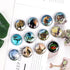 Glass Strong Animals Refrigerator Magnets,12 Pcs Decorative Magnets for Fridge Lovely Decor for Home Kitchen Office Whiteboard (Dinosaur Refrigera...