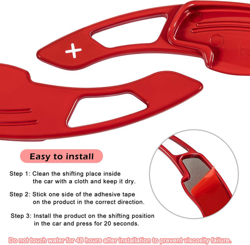 Red Sports Aluminum Steering Wheel Paddle Shifter Extension Cover trim interior Accessories for Honda Accord Civic Insight CR-V...