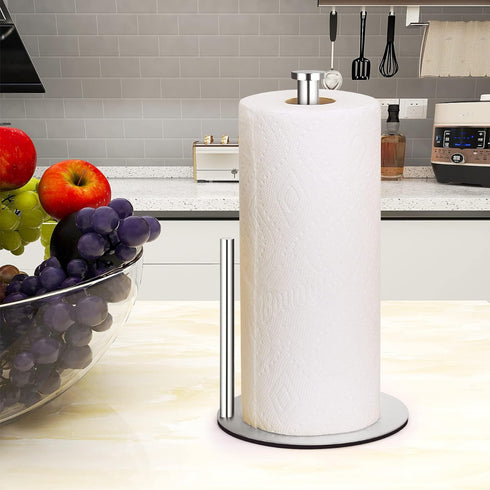 Paper Towel Holder Countertop, OBODING, Stainless Steel Kitchen Paper Towel Holder Stand for Kitchen Organization, Stainless Steel Paper Towel Hol...