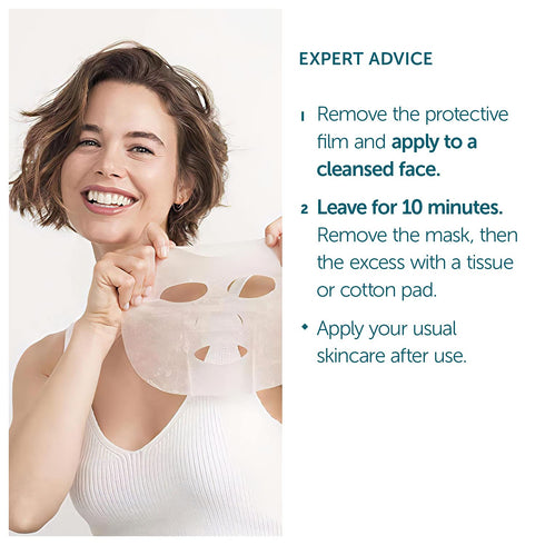 THALGO THALGO Marine Skincare, Thirst Quenching Shot Mask, Blue Ocean Sap and Hyaluronic Acid Face Mask, 1-Mask, 20ml, 0.68 fl. oz....