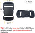 5 Set 1.25" Flat Buckles Dual Adjustable Buckles and Tri-Glide Slides Quick Side Release Buckle for Luggage Straps Pet Collar Backpack Repairing (...