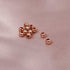 200pcs 4mm Long-Lasting Rose Gold Plated Brass Rondelle Beads Round Metal Loose Connector Beads Metal Spacer Smooth Beads for DIY Bracelet Jewelry...