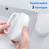 Handle Bath Tub Scrubber, Non Scratch Bathroom Scouring Pad, Bathtub Scrubber Soap Scum Remover for Shower Tile Grout Sink Pool Step & Corner, Hea...