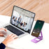 Adjustable Cell Phone Stand Desktop Phone Holder,Aluminum Portable Phone Stand for iPhone 14 13 12 11 8 7 6 Pro X XR XS Max Mini Huawei (Purple).....