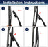 X AUTOHAUX Rear Windshield Wiper Blade Arm Set for Honda CRV 2017-2023 for Acura RDX 2019-2023...