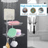 2 Tier Soap Dish with Hooks,Stainless Steel Bar Soap Holder for Shower Wall,Wall Mounted Soap Sponge Holder for Shower Caddy Bathroom Kitchen,Powe...
