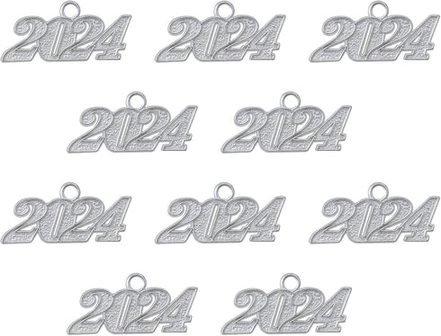 Ruwado 10 Pcs 2024 Jewelry Making Kits Large Number Year Signet for Jewelry Making Necklace Bracelets Keychain Earring Graduation Cap Christmas Gi...