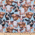 Cow Portrait Cotton Calico Fabric - Holstein, Hereford, Highland Cattle Precut Fabric by The Yard - One Yard...