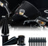 AeroBon 10 Sets M5 x 15 mm Universal Fit Windshield Bolt Kit for Motorcycle Windscreen (Black)...