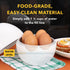 Egg Cooker for Microwave - 4 Egg Capacity Microwave Egg Cooker for Hard Boiled Eggs | Food-Grade Soft, Medium and Hard Boiled Egg Cooker | Easy to...