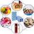 Blue Striped Paper Bags Mini Party Favor Bags for Kids Birthday Party Supplies (50 CT 3.5×2.3×7 in)...