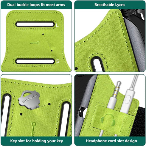 VUP Running Armband 360°Rotatable for iPhone 13/Pro Max/Pro/Mini/12/11/SE/Xs/XR/X/8/7/Plus, Fits All 4-6.7 Inch Smartphones, with Key Holder Phone...