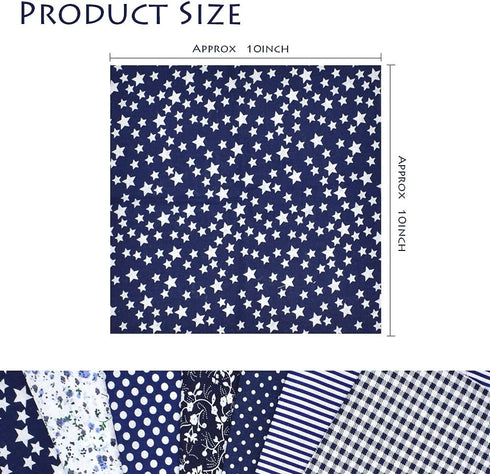 42Pcs 10"x10" Quilting Cotton Fabric Squares Sheets Pre-Cut Multi-Color No Repeat Design Printed Floral Craft Fabric for DIY Sewing Scrapbooking Q...