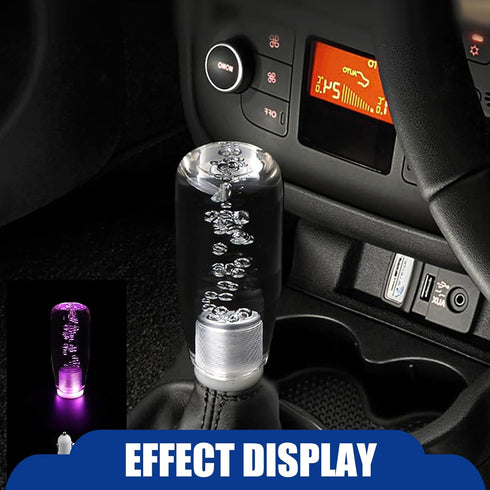 1 PC Car Personalized Gear Shift Head, LED Illuminated Crystal Bubble Shift Knob Wave Stick Head, 3.93" Cool Shift Head, Replacement Modification ...