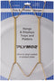 Plymor Gold Finish Wall Mountable Tray and Platter Hanger, 14.25" H x 6.5" W x 0.875" D (for Trays or Platters 16" - 30"), Pack of 2...