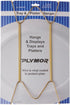 Plymor Gold Finish Wall Mountable Tray and Platter Hanger, 14.25" H x 6.5" W x 0.875" D (for Trays or Platters 16" - 30"), Pack of 2...