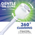 Brilliant Oral Care Adult Toothbrush with Soft Bristles, Round Head, and All-Around Clean for Teeth and Gums, Clear, 3 Pack...