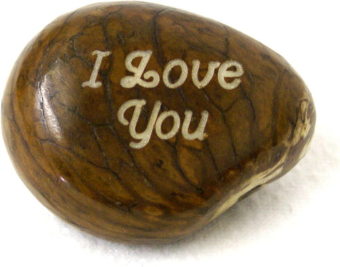 “I Love You” Engraved Tagua Nut – Romantic Gift for Him or Her – Sustainable Love Token – Eco-Friendly Keepsake – Handmade in USA – Unique Anniver...